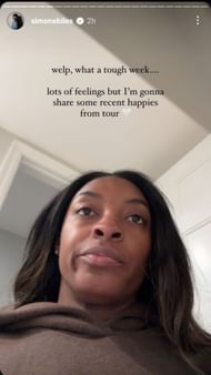 Via Simone Biles' Instagram story
